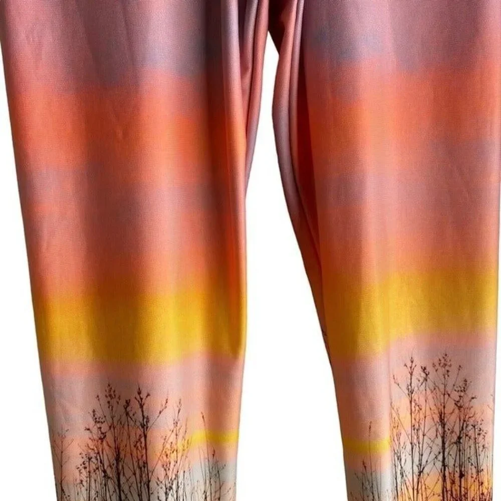 Women's Leggings Size S Ash Photo Design Graphic Art Sunset - Picture 6 of 10